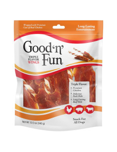 Good 'n' Fun Chews Alas Sabor Triple 340g para Perros