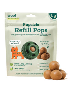 WOOF Pupsicle Recarga Pops Grandes 7 Unidades para Perros