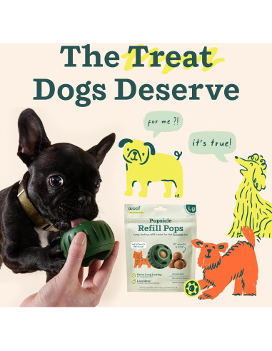 WOOF Pupsicle Recarga Pops Grandes 7 Unidades para Perros