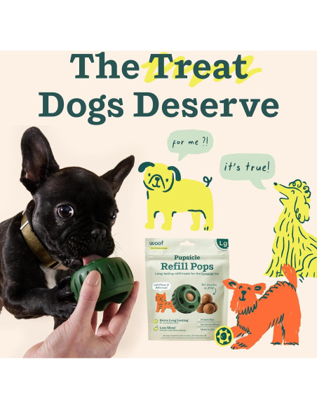 WOOF Pupsicle Recarga Pops Grandes 7 Unidades para Perros