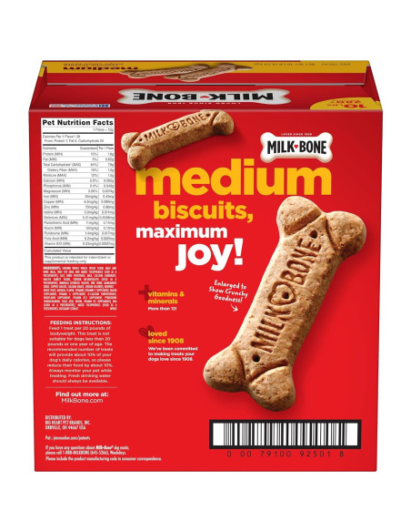 Galletas para perros Milk-Bone Original 4,54 kg medianos
