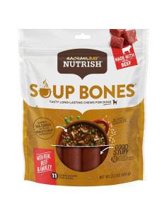 Golosinas para Perros Rachael Ray Nutrish 11 Huesos Res y Cebada