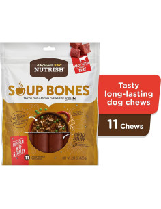 Golosinas para Perros Rachael Ray Nutrish 11 Huesos Res y Cebada 2