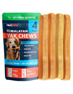 Masticables de Queso de Yak Natural Rexipets 4 Unidades