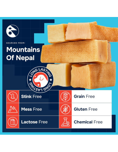 Masticables de Queso de Yak Natural Rexipets 4 Unidades