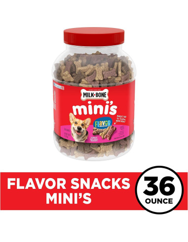 Galletas para Perros Milk-Bone Mini's 1,02 kg Sabor Carne, Pollo, Tocino