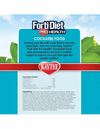 Comida para Cotorras Kaytee Forti-Diet 2.27 kg Nutrición Saludable