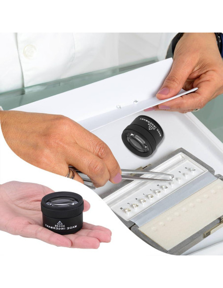 Lupa de Aumento 30X Lwuey - Lente de Joyero Portátil
