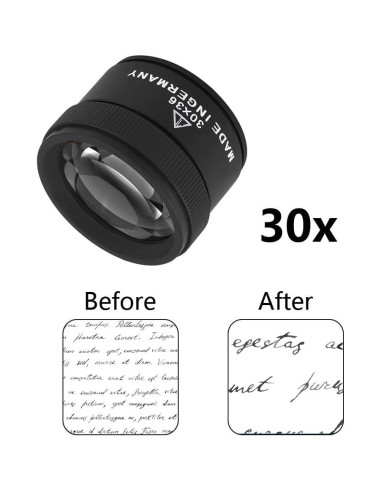 Lupa de Aumento 30X Lwuey - Lente de Joyero Portátil