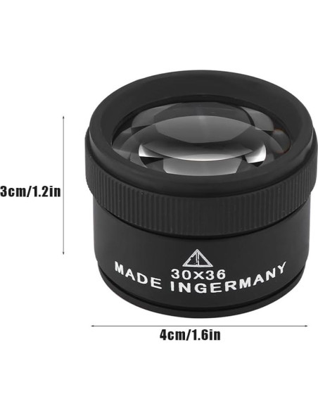 Lupa de Aumento 30X Lwuey - Lente de Joyero Portátil
