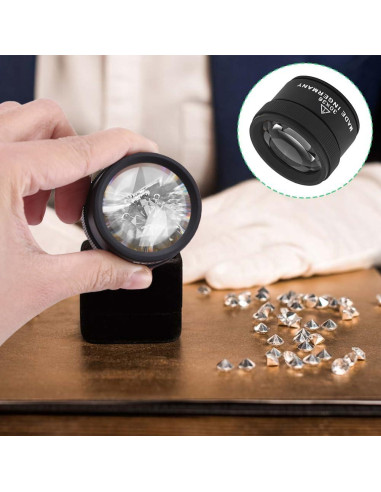 Lupa de Aumento 30X Lwuey - Lente de Joyero Portátil