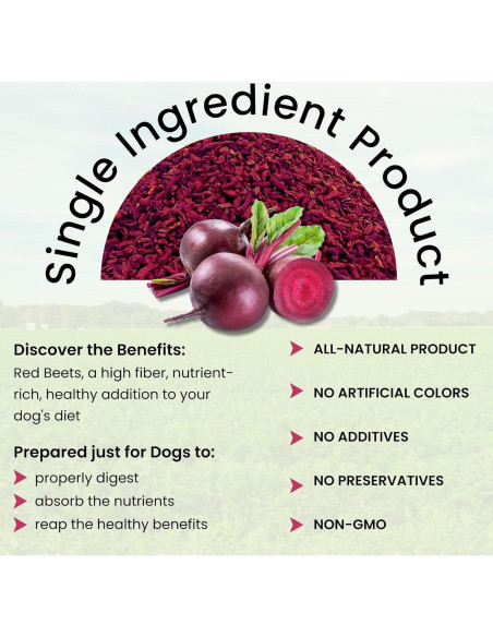 Olewo Remolachas Rojas para Perros 0,45 kg - Suavizante Piel