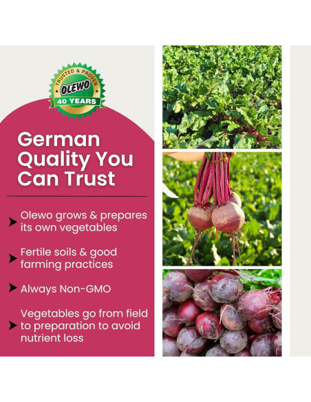 Olewo Remolachas Rojas para Perros 0,45 kg - Suavizante Piel