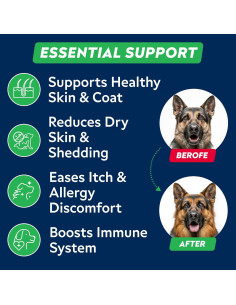 Golosinas Omega 3 para Perros STRELLALAB 180Ct Sabor Pollo 2