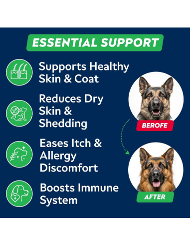 Golosinas Omega 3 para Perros STRELLALAB 180Ct Sabor Pollo