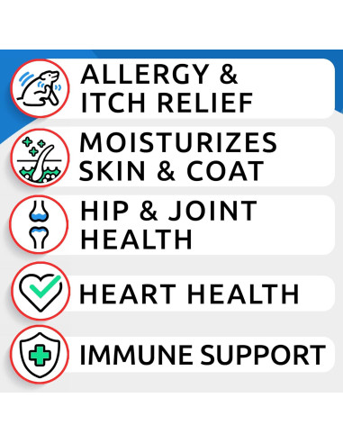 BARK&SPARK Omega 3 para Perros 180 Golosinas Salmón