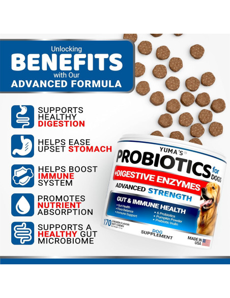 Probioticos para Perros YUMA'S 170 Masticables Pollo