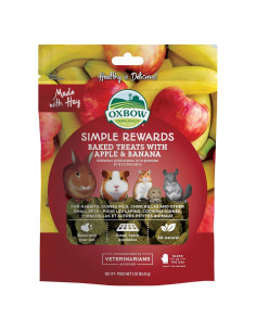 Golosinas Oxbow para Conejos y Cobayas Manzana y Plátano 85g