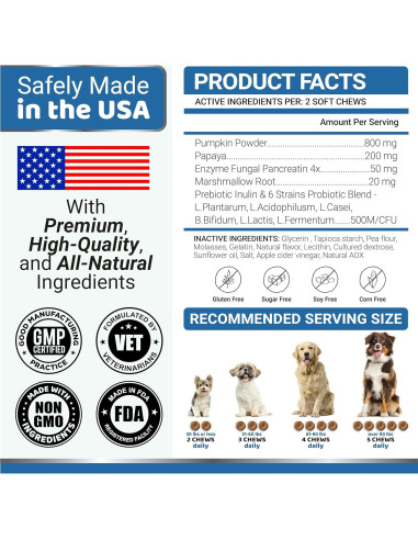 Probioticos para Perros YUMA'S 170 Masticables Pollo