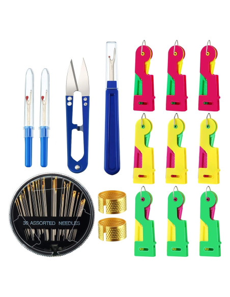 Kit de Herramientas de Costura Mudder 46 Piezas con Enhebradores