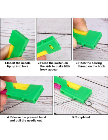 Kit de Herramientas de Costura Mudder 46 Piezas con Enhebradores