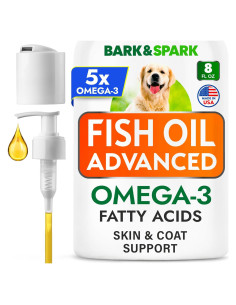 Aceite de Pescado Bark&Spark 240ml Omega-3 para Mascotas