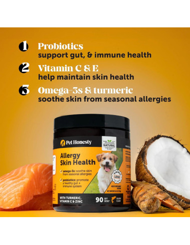 Masticables para Perros Pet Honesty 90 Ct Piel Saludable