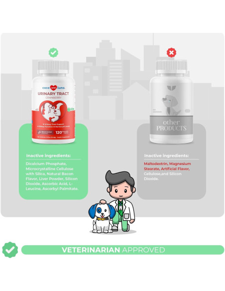 Tabletas Masticables VITA PET LIFE 120g Soporte Urinario Perros