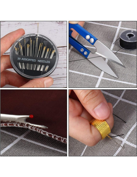Kit de Herramientas de Costura Mudder 46 Piezas con Enhebradores
