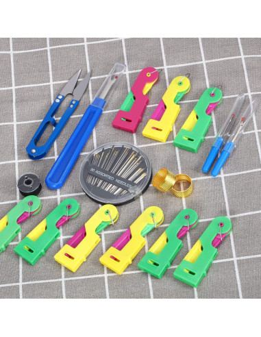 Kit de Herramientas de Costura Mudder 46 Piezas con Enhebradores