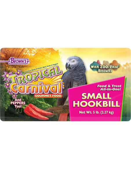 Alimento Gourmet para Aves F.M. Brown 2,27 kg para Loros