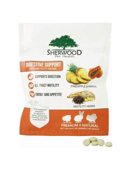 Tabletas Digestivas Sherwood Pet Health Papaya 100 Unidades