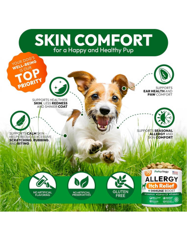 Masticables para Alergias en Perros Petsology 170 Unidades