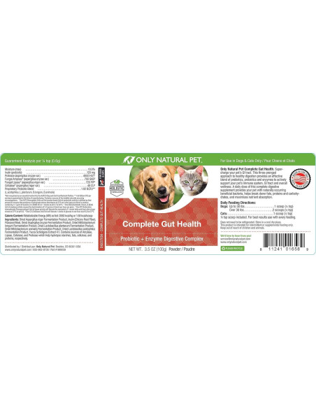 Suplemento Digestivo para Perros y Gatos Only Natural Pet 99g