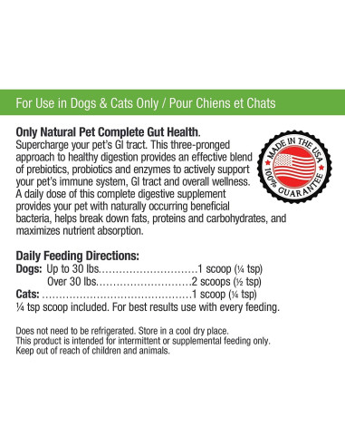 Suplemento Digestivo para Perros y Gatos Only Natural Pet 99g