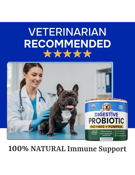 Probioticos para Perros Bark&Spark 120 Masticables Digestivos