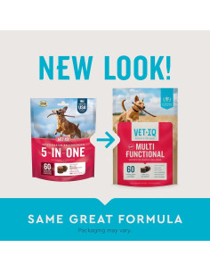 VetIQ Suplemento Masticable 5-en-Uno para Perros 60 Unidades 2