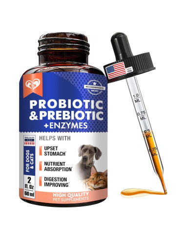 Probioticos y Prebioticos para Perros y Gatos 120ml