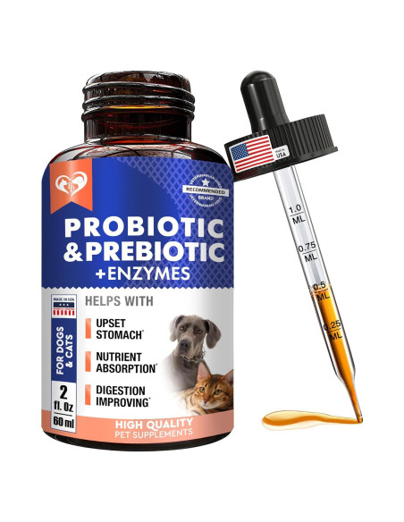 Probioticos y Prebioticos para Perros y Gatos 120ml