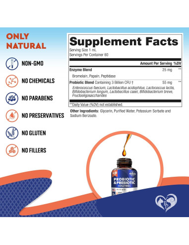 Probioticos y Prebioticos para Perros y Gatos 120ml