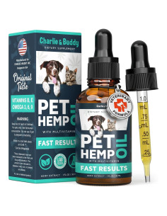Aceite de Cáñamo Charlie & Buddy para Perros y Gatos 80ml