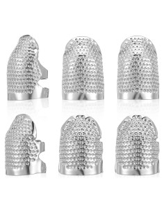 YBEATY 6 PCS Dedales Ajustables de Metal para Costura