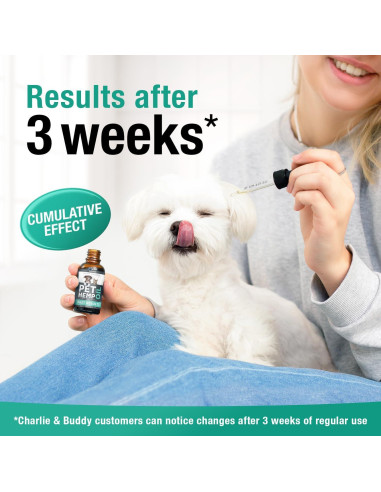 Aceite de Cáñamo Charlie & Buddy para Perros y Gatos 80ml