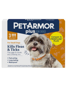 PetArmor Plus Tratamiento Pulgas y Garrapatas Perros 3 Dosis 5-10 kg