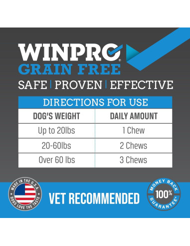 WINPRO Suplemento Masticable para Perros 60 Unidades