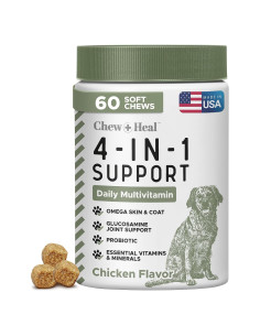 Multivitaminas Masticables Chew + Heal 60 Unidades para Perros