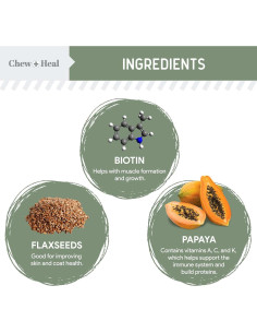 Multivitaminas Masticables Chew + Heal 60 Unidades para Perros 2