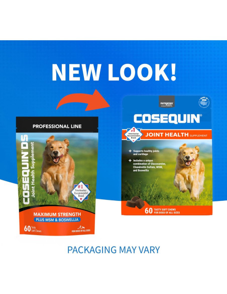 Cosequin DS Plus MSM Nutramax 60 Masticables Suaves Perros
