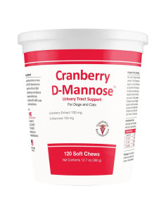 Suplemento D-Mannosa Arándano 120 Masticables para Gatos y Perros