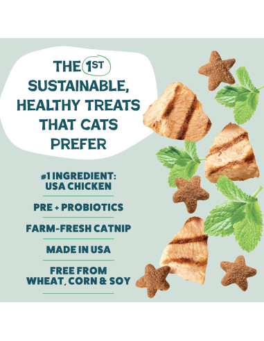 Golosinas para Gatos Shameless Pets 3x2.5oz Pollo Catnip